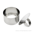 Metal Pastry Mousse Cake Ring With Press Lid
